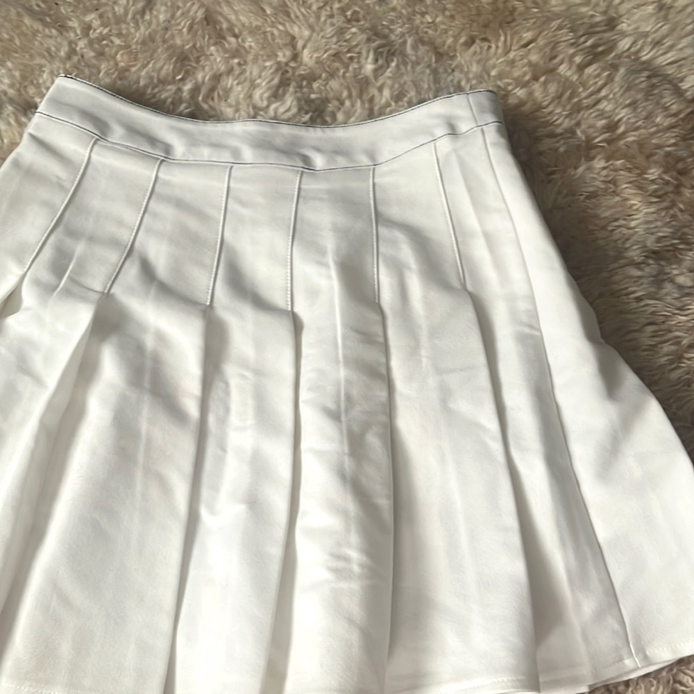 White Tennis Flared Skirt
